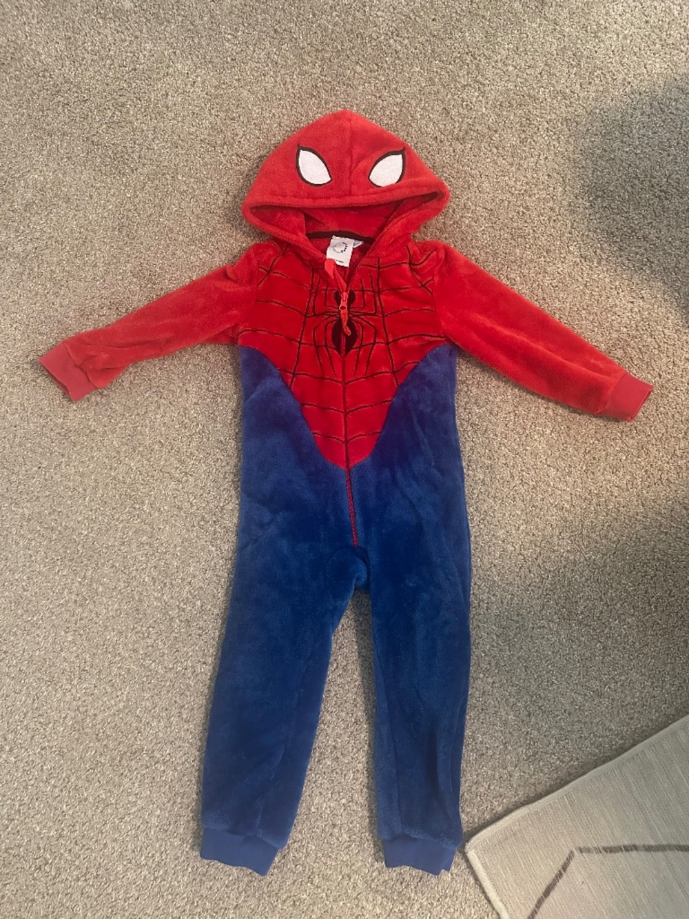 Youth Size 5 Spiderman Union Suit (PJs)